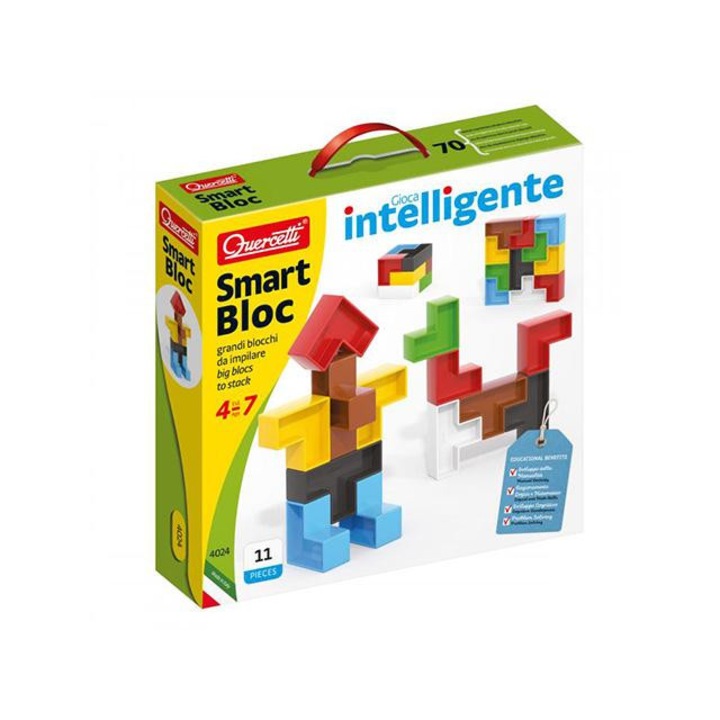 Quercetti 5040249 Quercetti: Smart Block készségfejlesztő építőjáték 11db-os
