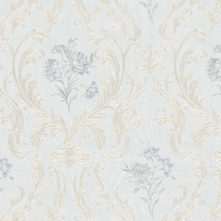 Tapet clasic Belvedere 30604 Crem, Argintiu, Gri 0.53m X 10m