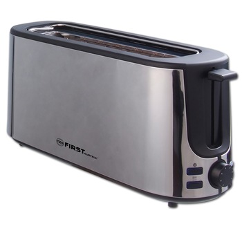 Prajitor de paine First Austria FA-5367-2, 1000W, 2 felii, inox, grad rumenire ajustabil , extra-long Prajitor de paine First Austria FA-5367-2, 1000W, 2 felii, inox, grad rumenire ajustabil , extra-long