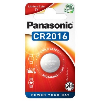Set 2 baterii CR2016 , Panasonic, 3V Set 2 baterii CR2016 , Panasonic, 3V
