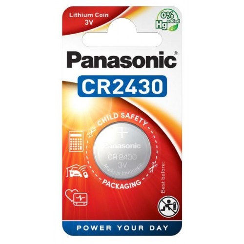 Set 2 baterii CR2430 , Panasonic, 3V