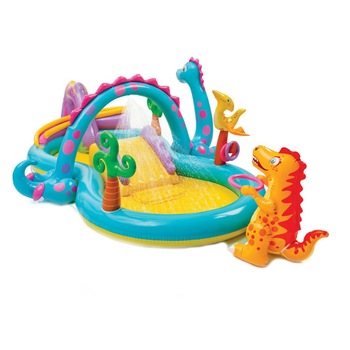 Piscina gonflabila Intex Dinoland 57135NP, pentru copii, cu accesorii, 333 x 229 x 112 cm, suporta o greutate maxima de 81 kg Piscina gonflabila Intex Dinoland 57135NP, pentru copii, cu accesorii, 333 x 229 x 112 cm, suporta o greutate maxima de 81 kg