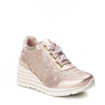 Pantofi sport cu platforma si paiete, Xti, nude, 41, Nude, 41 Pantofi sport cu platforma si paiete, Xti, nude, 41, Nude, 41