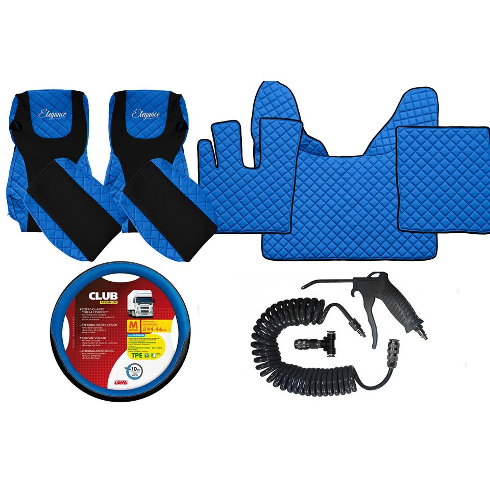 Set cabina huse si presuri Daf 106 euro 6 2013-2021 Albastru