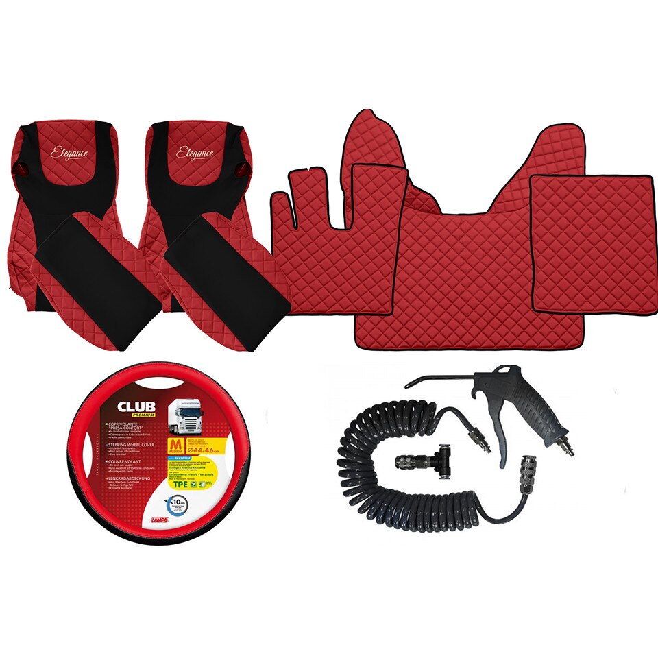 Set cabina huse si presuri Daf 106 euro 6 2013-2021 Rosu