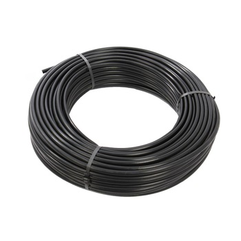 Furtun de picurare, Cubeca, D 16 mm, fara orificii, rola 100 m, culoare negru Furtun de picurare, Cubeca, D 16 mm, fara orificii, rola 100 m, culoare negru