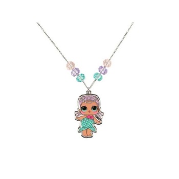 Lantisor pentru fetite cu margele si pandant cu imaginea papusii Lol Surprise Sirena Lantisor pentru fetite cu margele si pandant cu imaginea papusii Lol Surprise Sirena