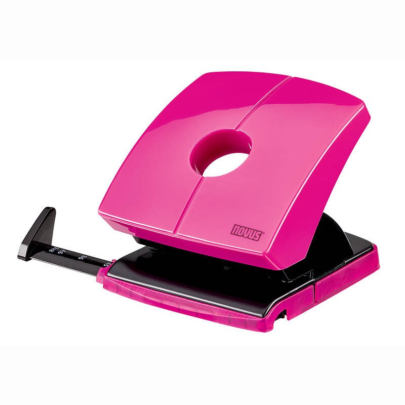 Perforator Novus B230 colectia Color ID, 30 coli, roz fericit