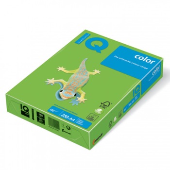 Carton color A4 IQ 160 g/mp 250 coli/top verde intens Carton color A4 IQ 160 g/mp 250 coli/top verde intens