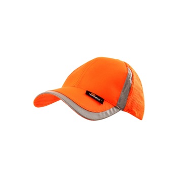 Sapca cu benzi reflectorizante Ely, culoare portocalie, marime universala Sapca cu benzi reflectorizante Ely, culoare portocalie, marime universala