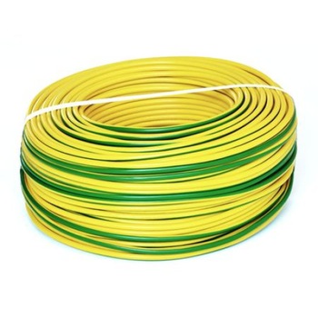 Conductor electric flexibil, MYF 2.5 , rola 100 ML , verde - galben Conductor electric flexibil, MYF 2.5 , rola 100 ML , verde - galben