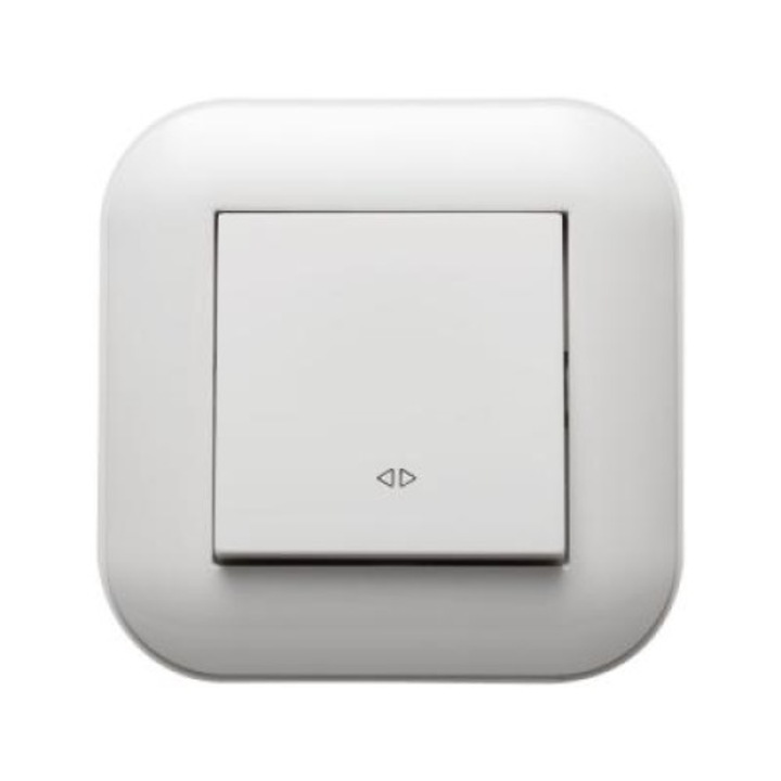 Intrerupator Cap Cruce Ovivo Loft ST Alb