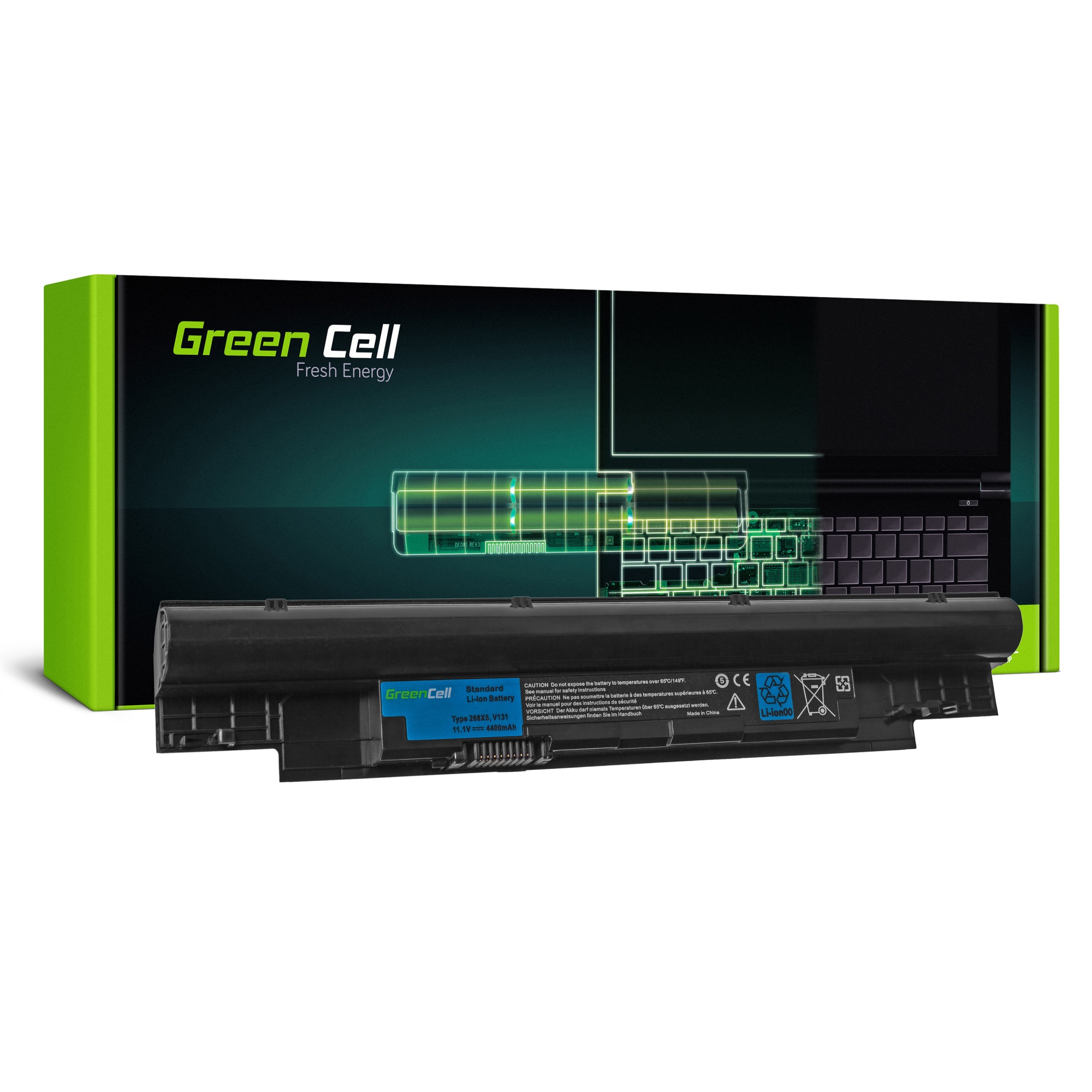 Baterie Green Cell laptop 268X5 pentru Dell Latitude 3330 Vostro V131 acumulator
