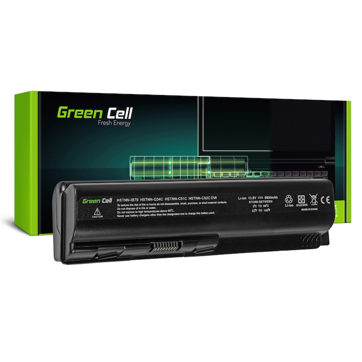 Baterie laptop pentru HP Pavilion Compaq Presario z serii DV4 DV5 DV6 CQ60 CQ70 10.8V acumulator marca Green Cell