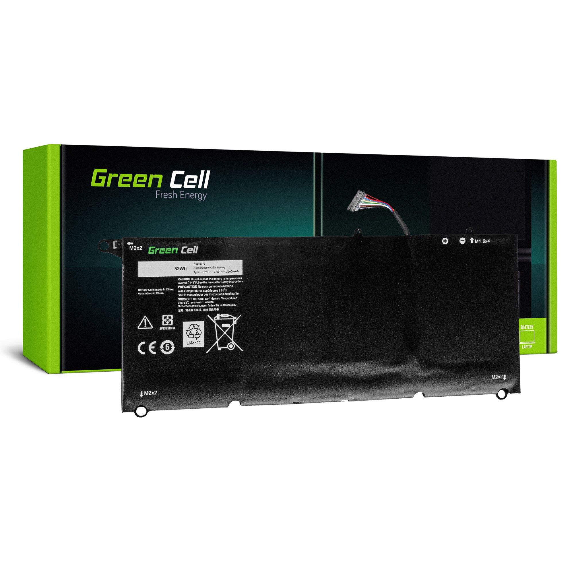 Baterie laptop 90V7W JD25G pentru Dell XPS 13 9343 9350 P54G acumulator marca Green Cell