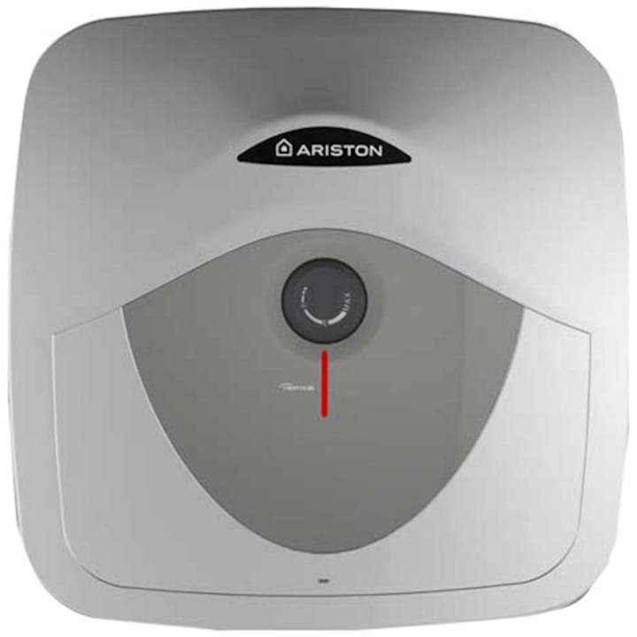 Ariston Andris RS 15U EU elektromos vízmelegítő, 15 l, 1200 W, LED világítás, IPX1 elektromos védelem, Beépítési lehetőség a mosgató alá, Hőmérséklet beállítás