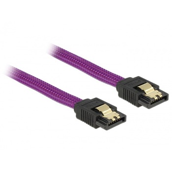 Cablu SATA III 6 Gb/s 100cm drept Premium, Delock 83692 Cablu SATA III 6 Gb/s 100cm drept Premium, Delock 83692