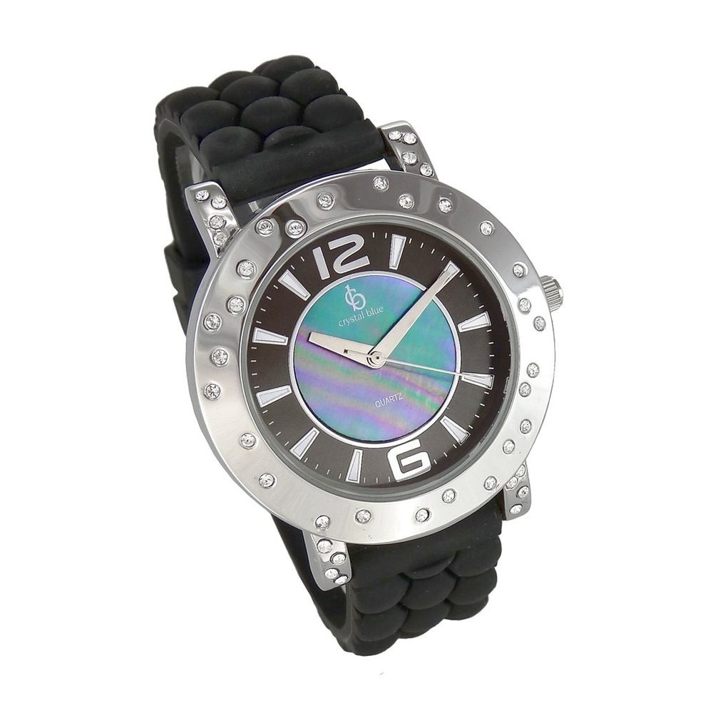 Ceasul Crystal Blue Black Bubbles