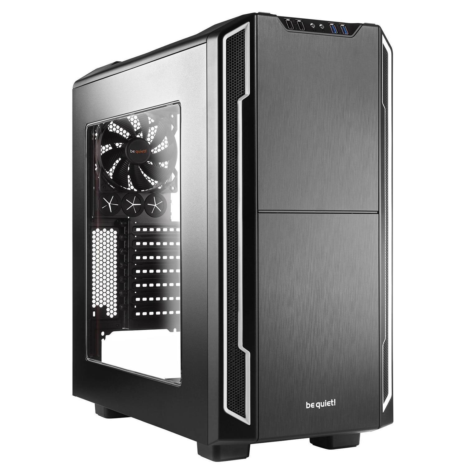 Carcasa be quiet! Silent Base 600 Window, Mid-Tower, fara sursa, ATX, Black/Silver