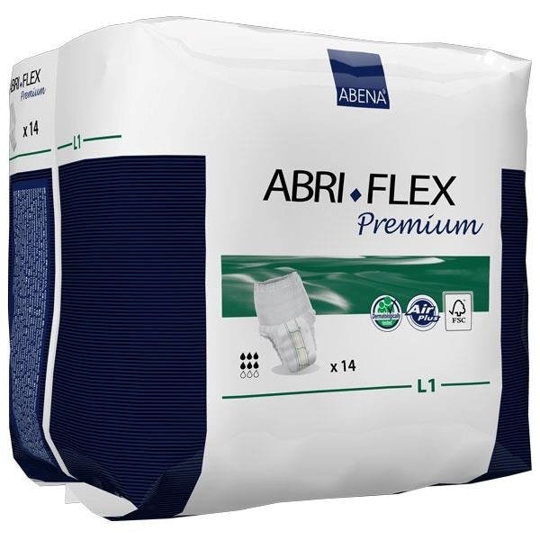 Scutec Abena Abri Flex Premium L 1 pentru adulti, tip chilot, absorbtie 1400 ml, 14 buc