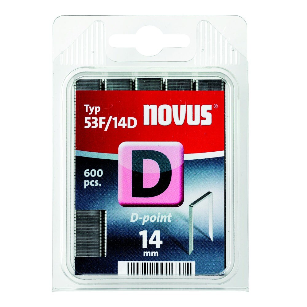 Cleme plate cu varf ascutit, tip D 53 F, adancime 14 mm
