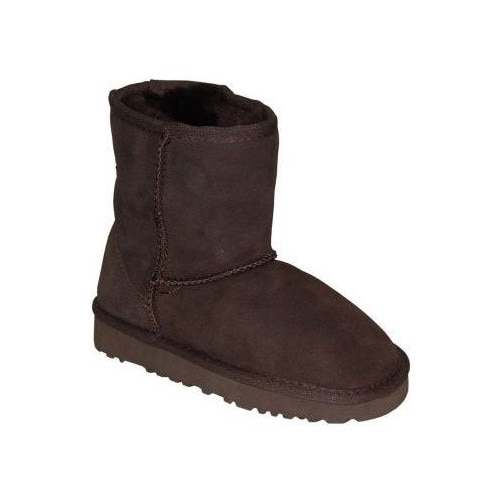 Cizme imblanite E.C.L. BOOTS Chocolate, Maro