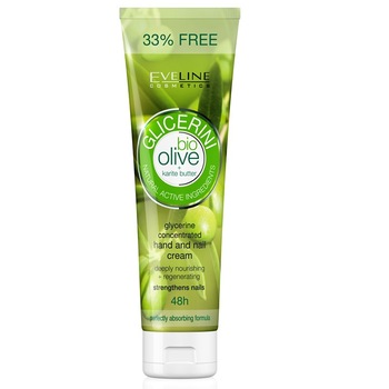 Crema de maini&unghii cu Glicerina si extract Masline -100 ml Crema de maini&unghii cu Glicerina si extract Masline -100 ml