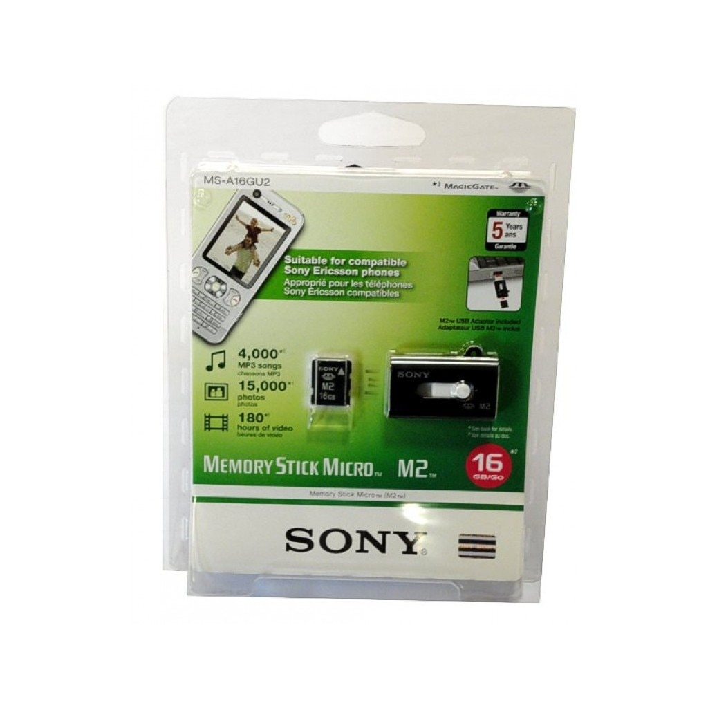 Карта памет SONY Memory Stick Micro M2, 16GB + Aдаптер eMAG.bg
