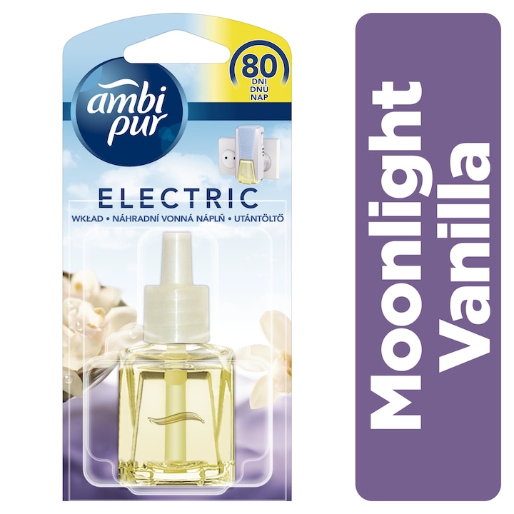 Ambi Pur Moonlight Vanilla Elektromos Légfrissítő-utántöltő, 20ml