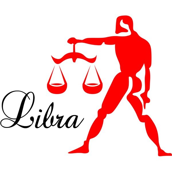 Sticker decorativ Balanta, 110 x 90 cm, negru cu rosu