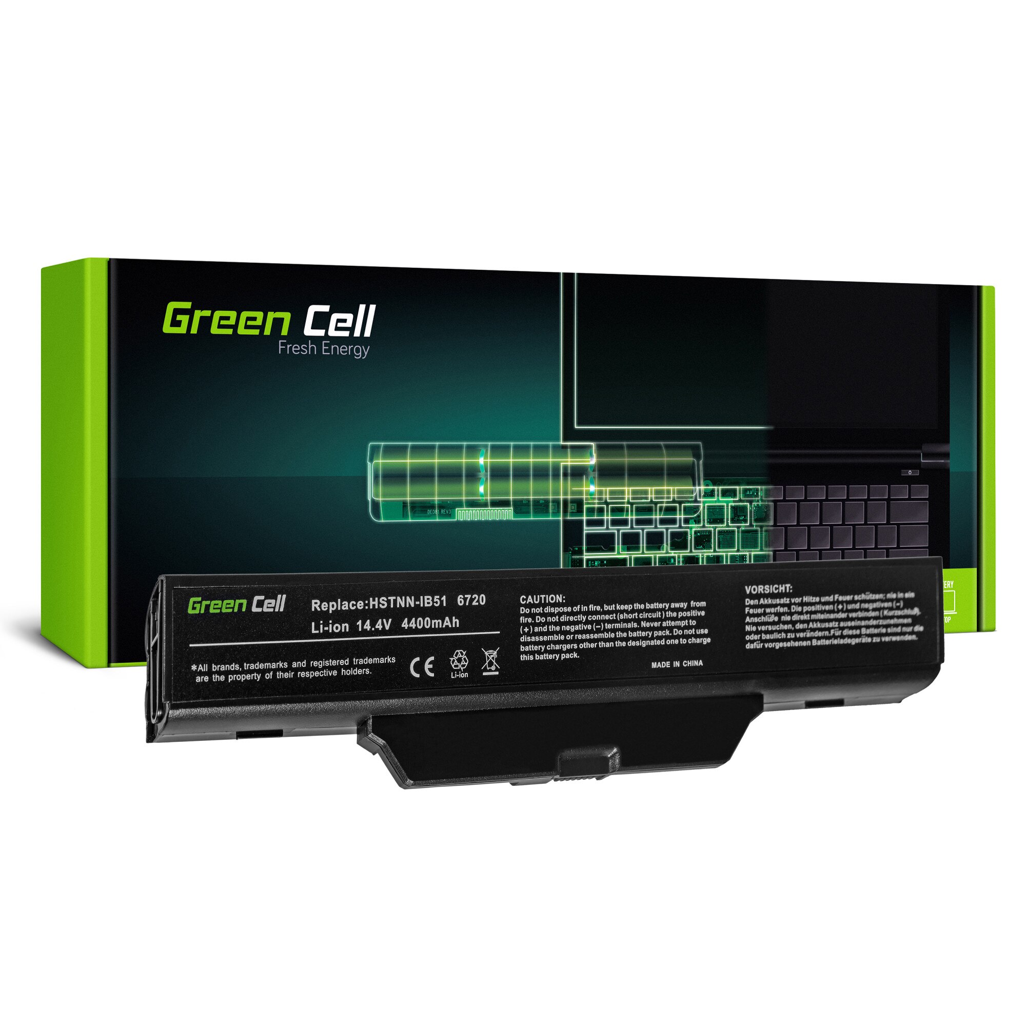 Baterie laptop HSTNN-IB51 pentru HP 550 610 HP Compaq 6820s 6720s acumulator marca Green Cell