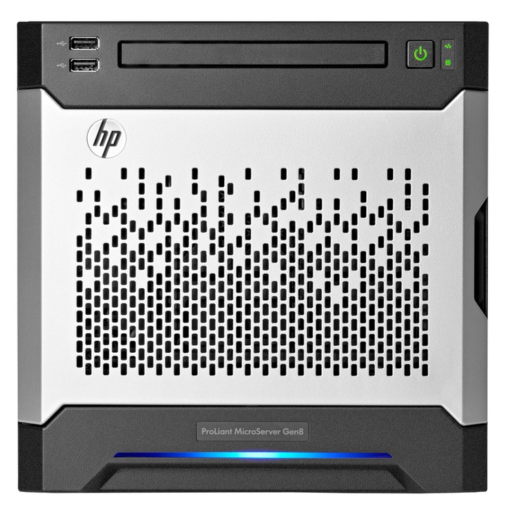 MicroServer HP ProLiant Gen8 cu procesor Intel® Celeron® G1610T 2.30GHz, 1x2GB, Sursa 150W