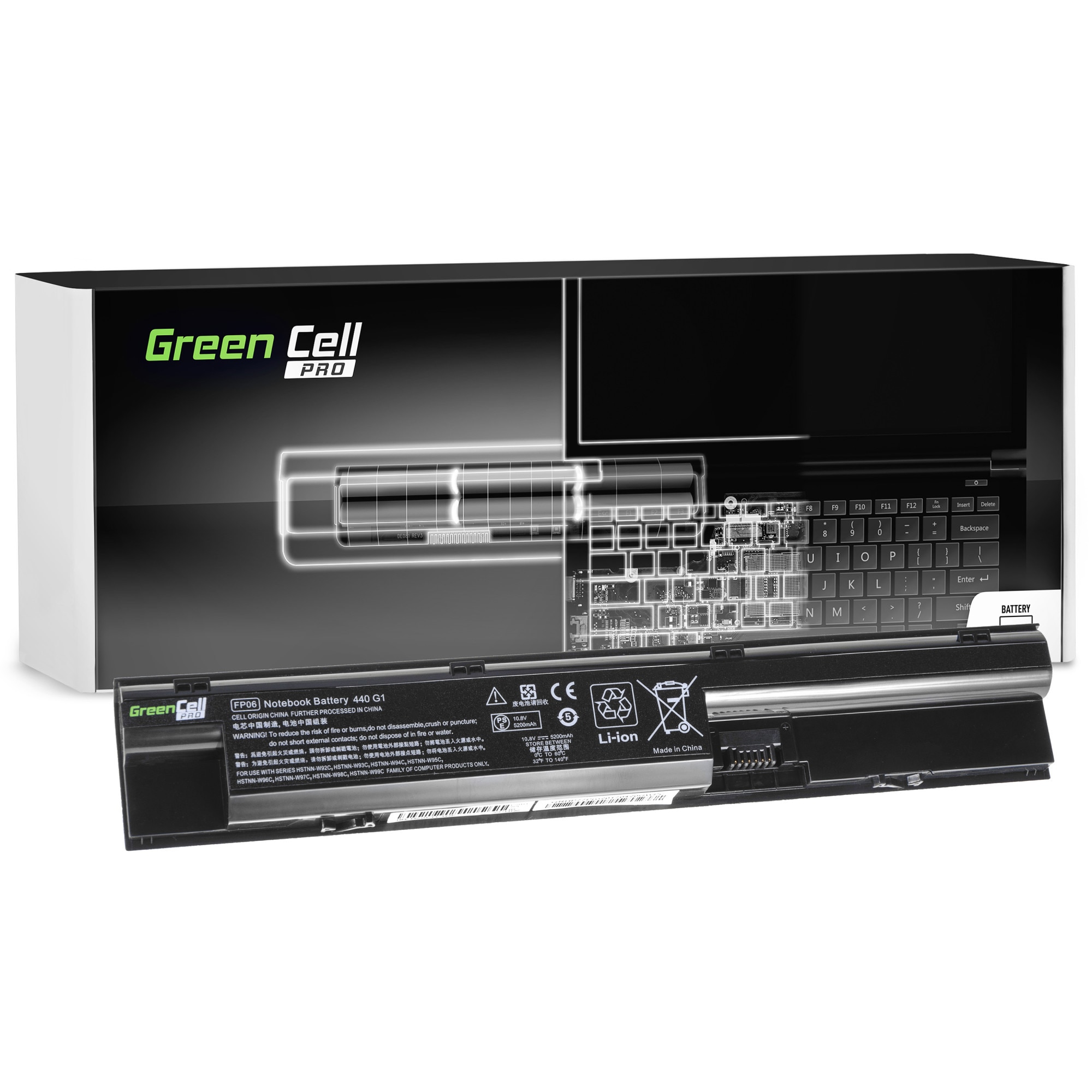 Baterie PRO serie FP06 FP06XL pentru HP ProBook 440 445 450 470 G0 G1 470 G2 Laptop acumulator marca Green Cell