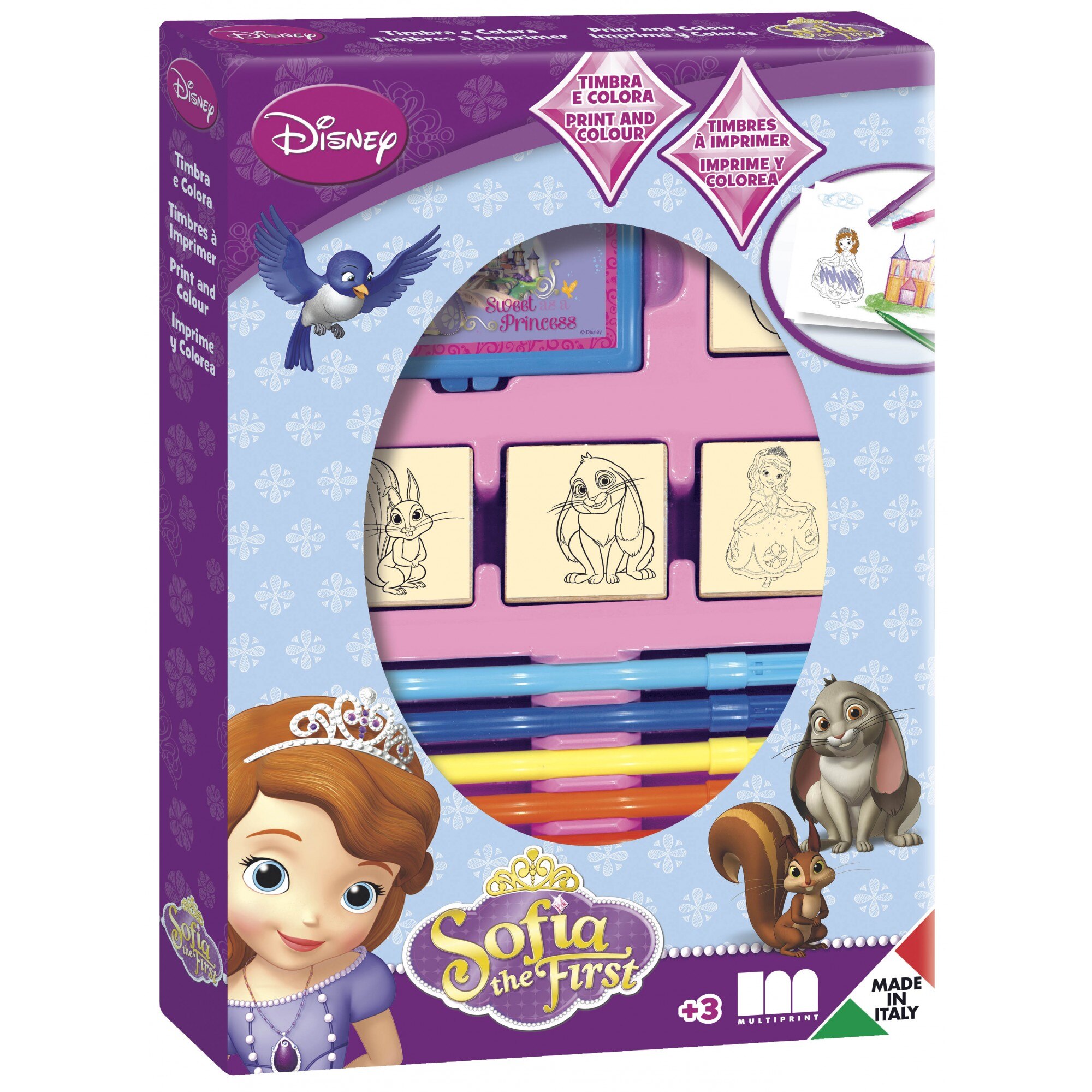 Trusa 4 stampile Disney Printesa Sofia