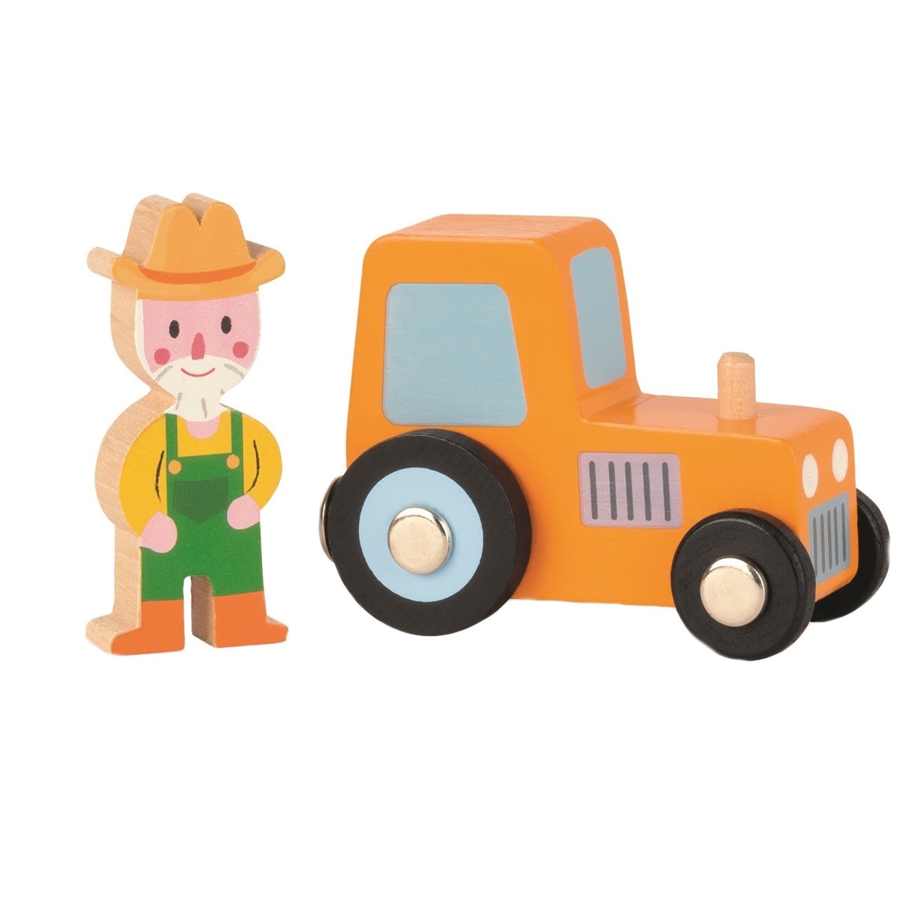 Set povestea mea Janod Ferma vesela - tractor si fermier