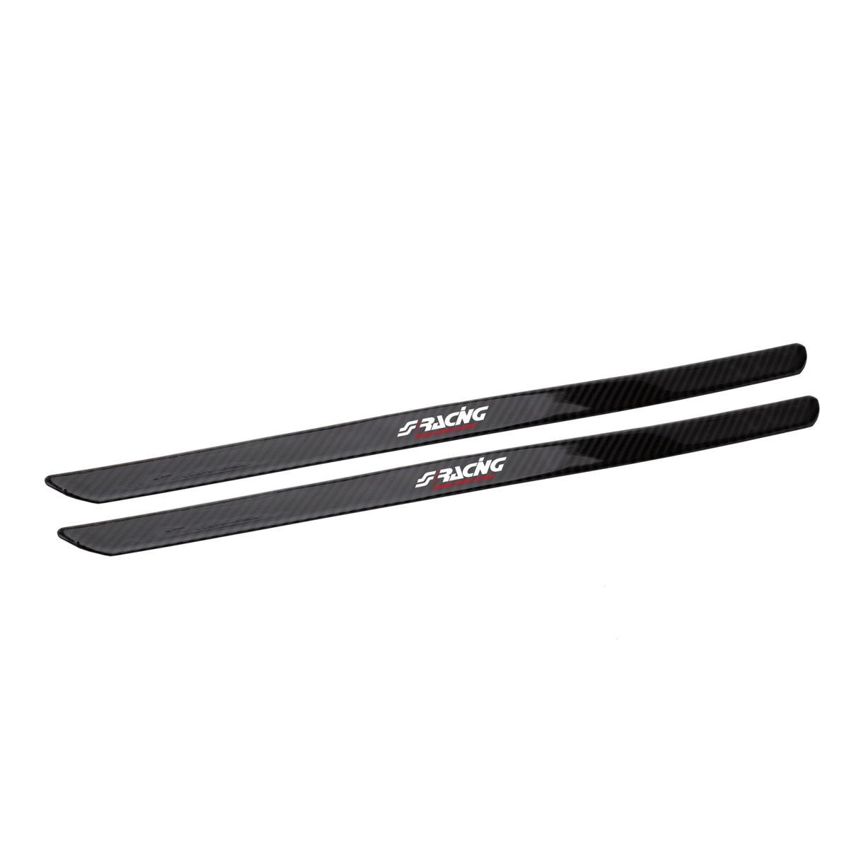 Ornamente interioare autoadezive pentru praguri, marca Simoni Racing, model Step-line carbon