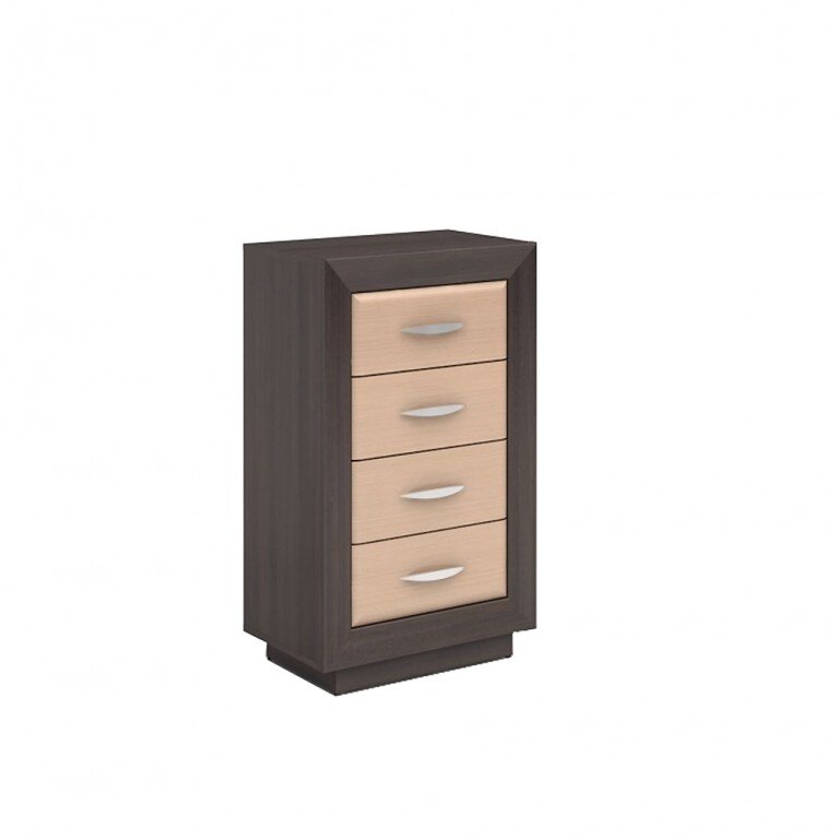 Comoda Largo Pkom 4S/6, Genarom, Wenge/ Stejar Striat, 94,5 x 61,5 x 38 cm