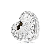 Bomboniera/ caseta din cristal, forma inima, 11 cm