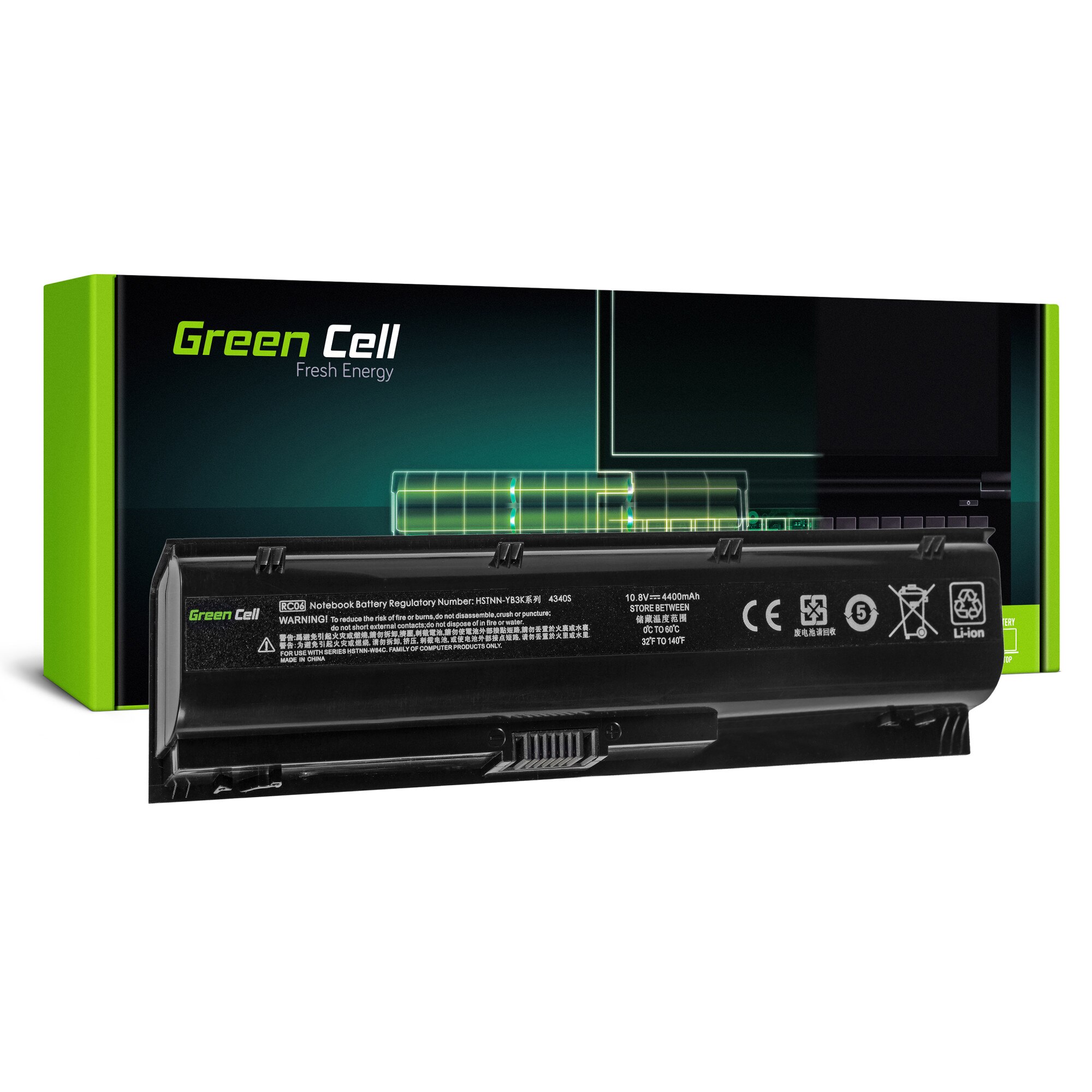 Baterie laptop HSTNN-YB3K pentru HP ProBook 4340 4340s 4341 4341s acumulator marca Green Cell