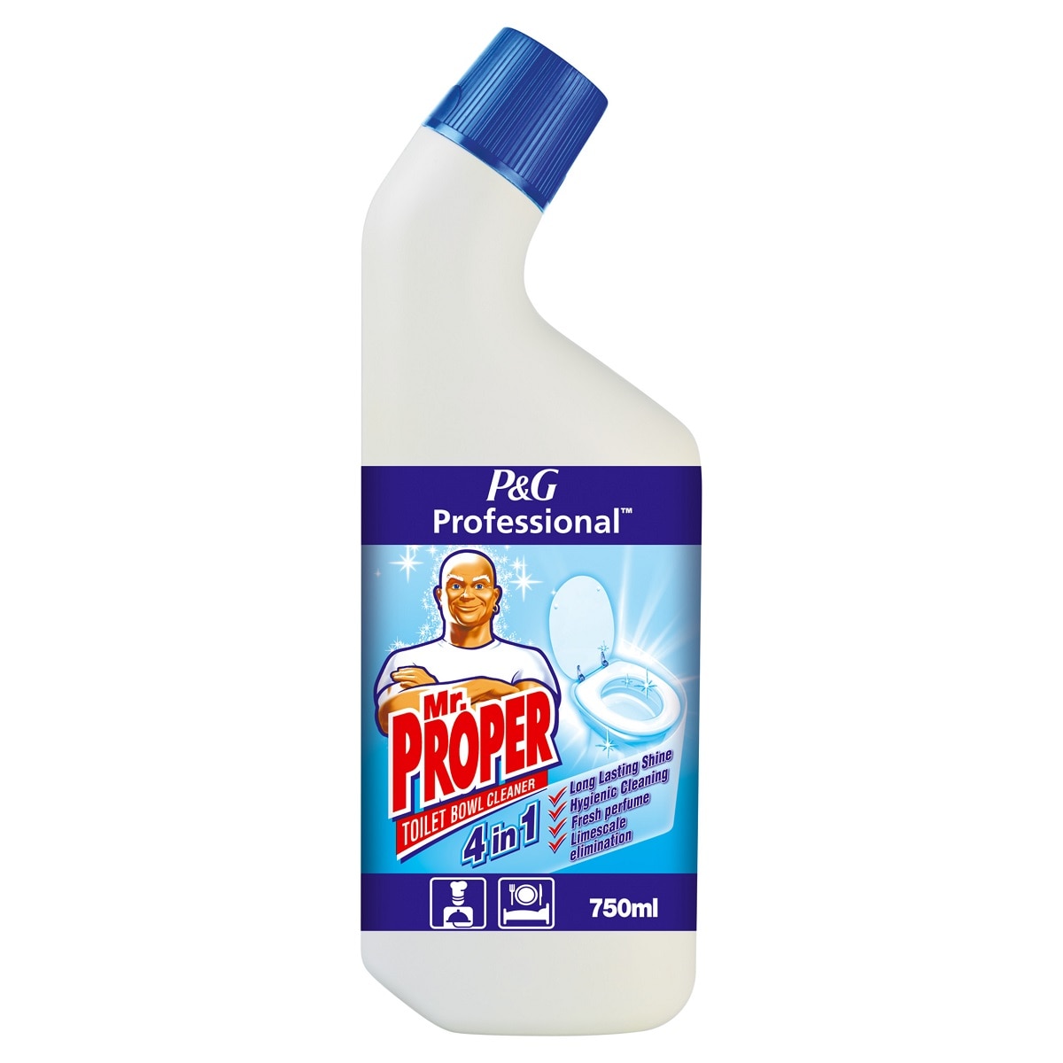 Mr Proper 4 in 1 pentru vasul de toaleta,750 ml