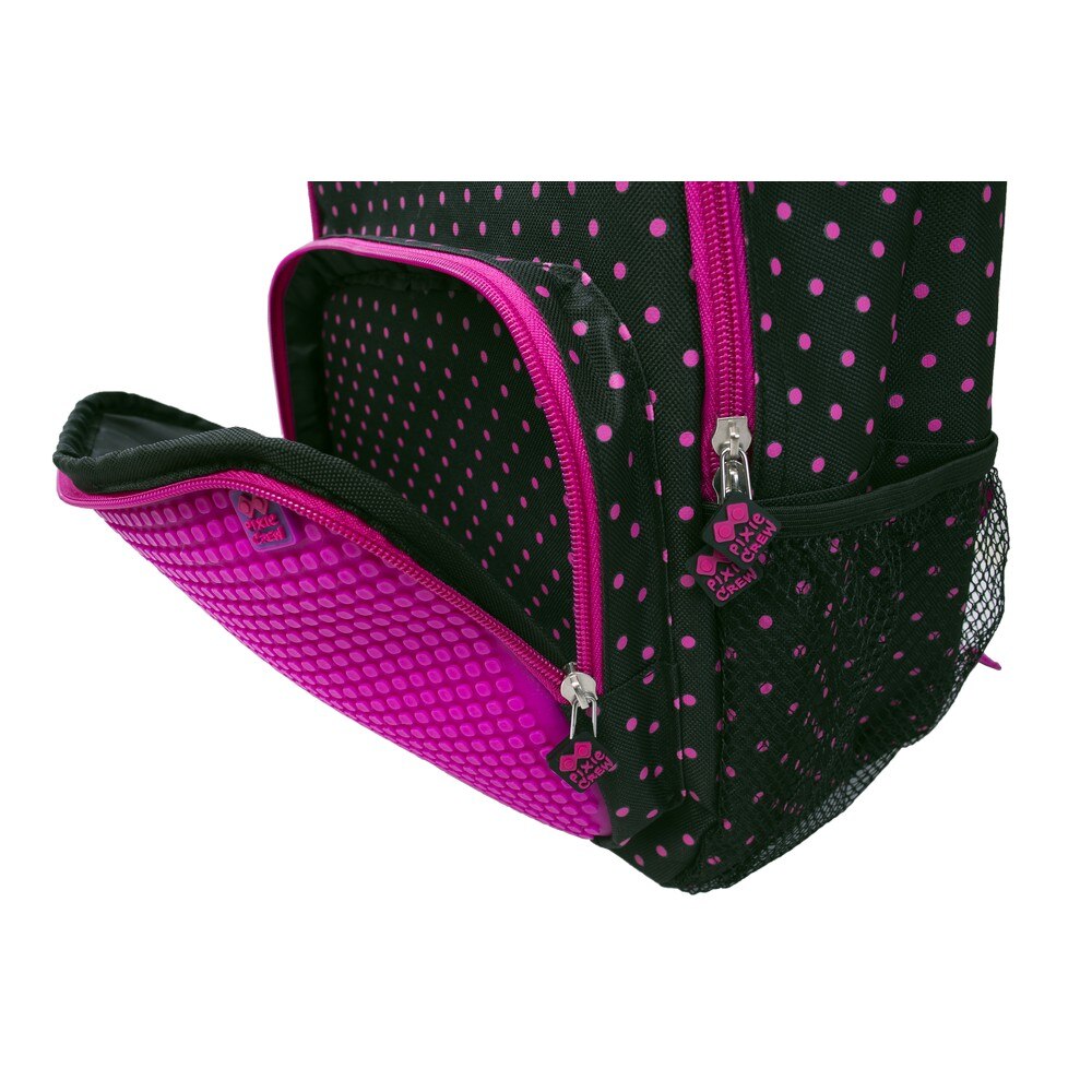 Pixie Rucsac negru cu roz
