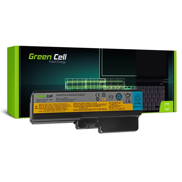 ﻿Baterie laptop L08S6Y02 pentru Lenovo B550 G430 G450 G530 G550 G550A G555 N500 acumulator marca Green Cell