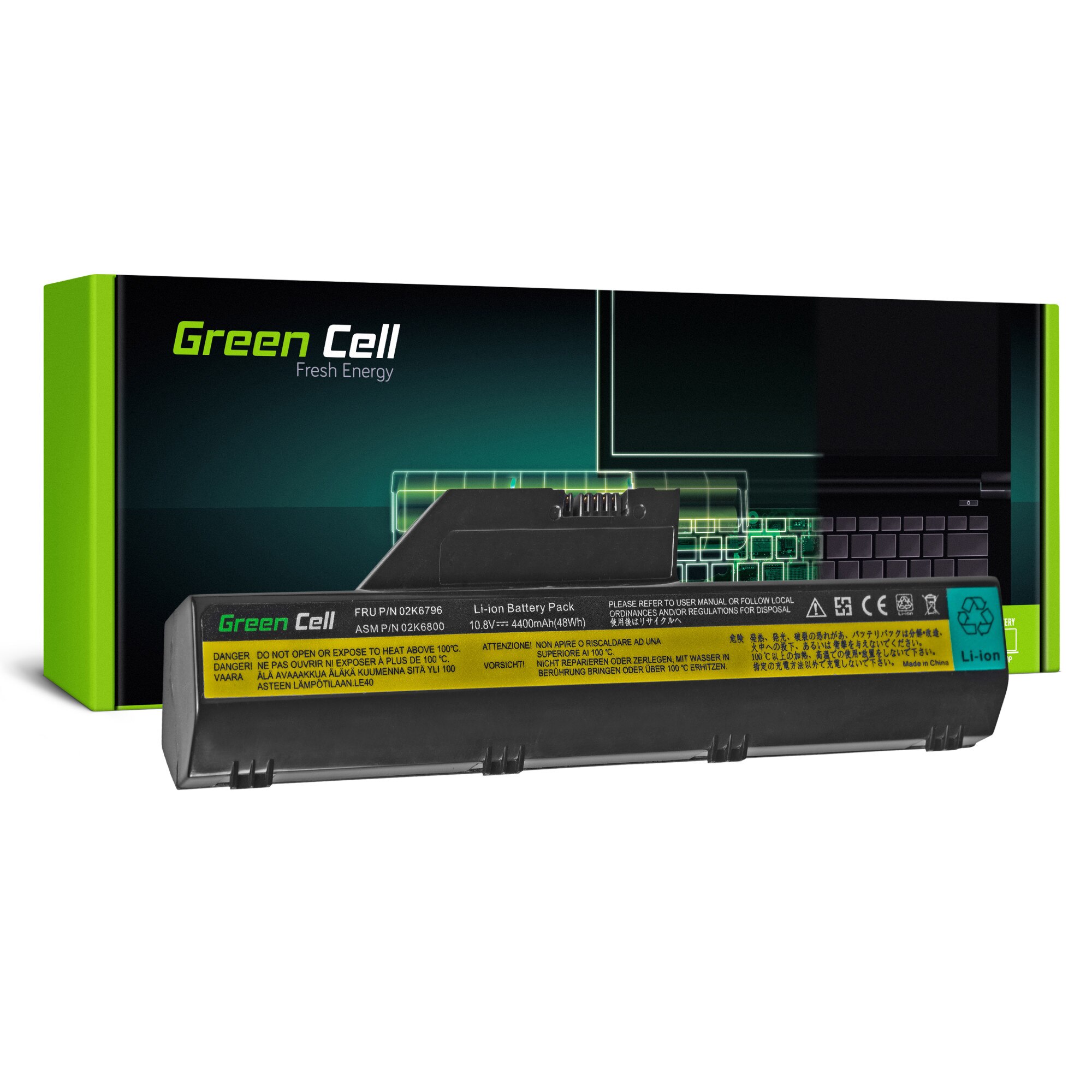 ufeffBaterie pentru IBM ThinkPad A30 A31 A30p A31p (4400mAh 10.8V) Laptop  acumulator marca Green Cell®