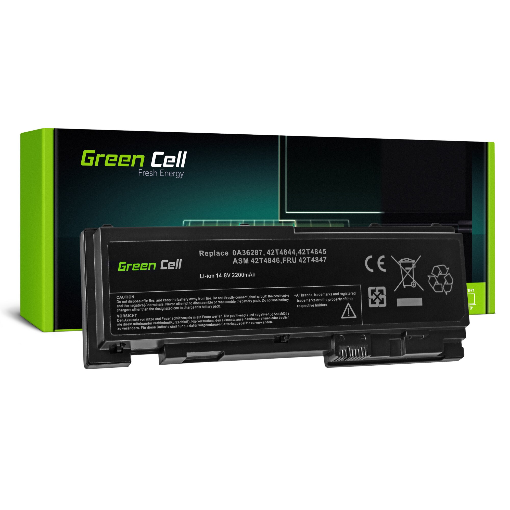 Baterie 45N1038 45N1039 pentru Lenovo (2200mAh 14.8V) Laptop acumulator marca Green Cell®