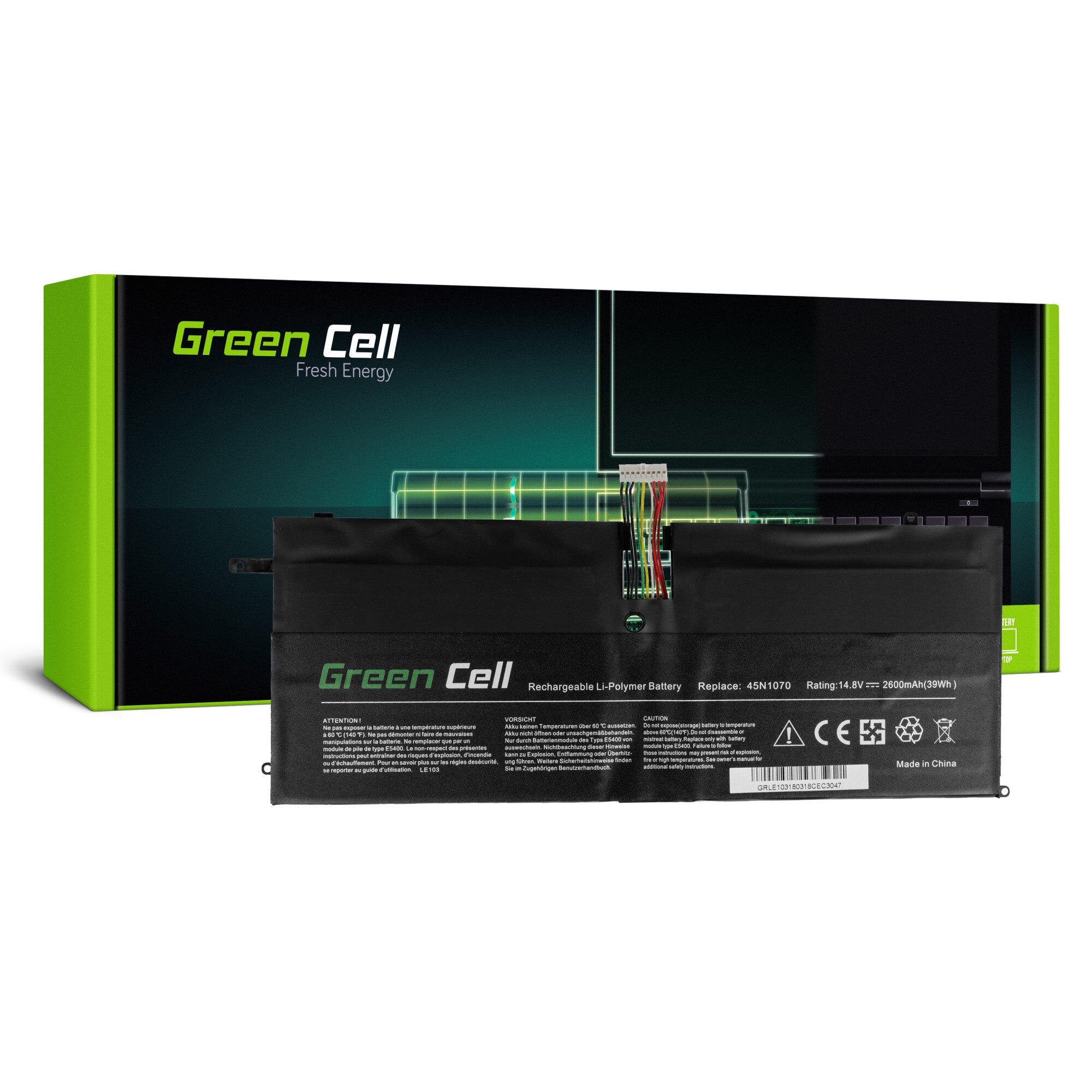 Baterie laptop 45N1070 45N1071 pentru Lenovo ThinkPad X1 Carbon 1 Gen 3443 3444 3446 3448 3460 3462 3463 acumulator marca Green Cell