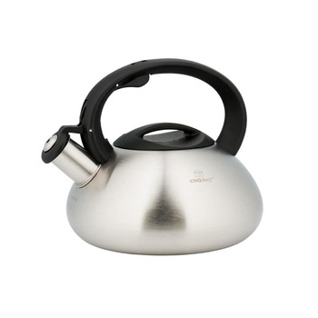 Ceainic din inox satinat cu fluier KingHoff, inductie, 3 l Ceainic din inox satinat cu fluier KingHoff, inductie, 3 l