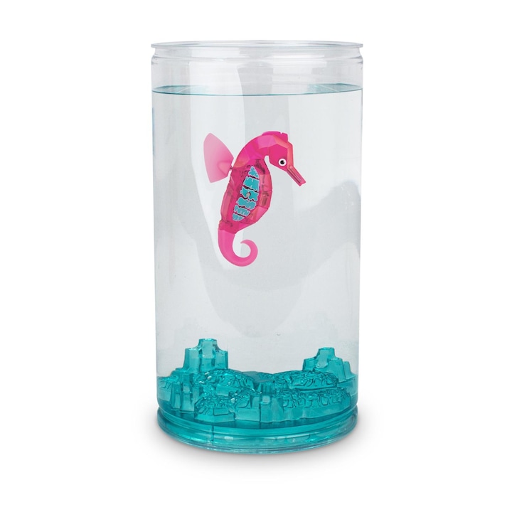 Морско конче Aquabot с аквариум (розово) - Hexbug