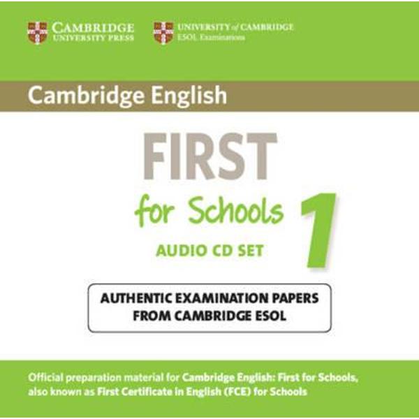 Cambridge English First for Schools 1 Audio CDs (2) eMAG.ro