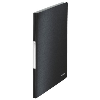 Mapa prezentare Leitz Style, PP, A4 cu 20 folii, negru satin Mapa prezentare Leitz Style, PP, A4 cu 20 folii, negru satin
