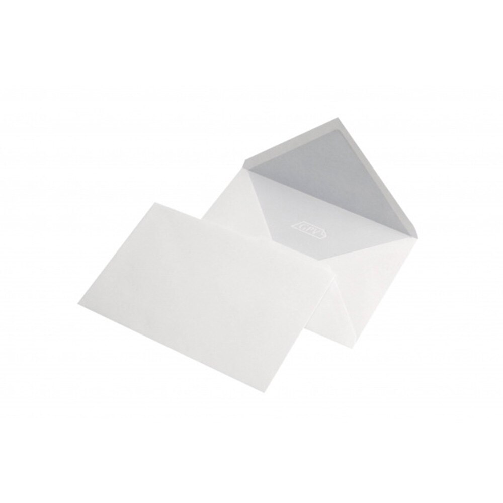 Plic C6 gumat GPV, 100 buc, Alb